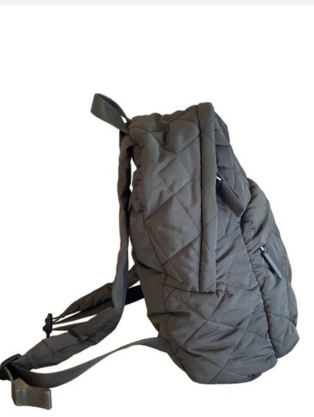 Olive Green Marc Jacobs Quilted Nylon Full Size Backpack